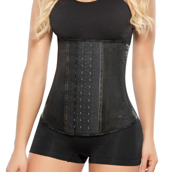 Ann Chery Latex Waist Trainer Fajas Corset Cincher Shapewear - Picture 1 of 12